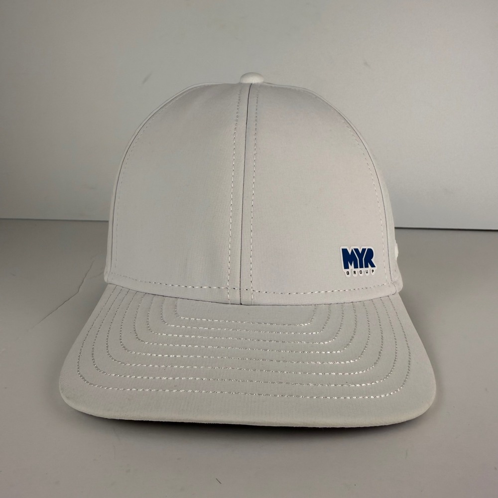 Melin A-Game Hydro Performance Snapback Golf Hat White embroidered Adjustable L